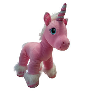 Build-A-Bear Sparkles Pink Candy Cane Unicorn